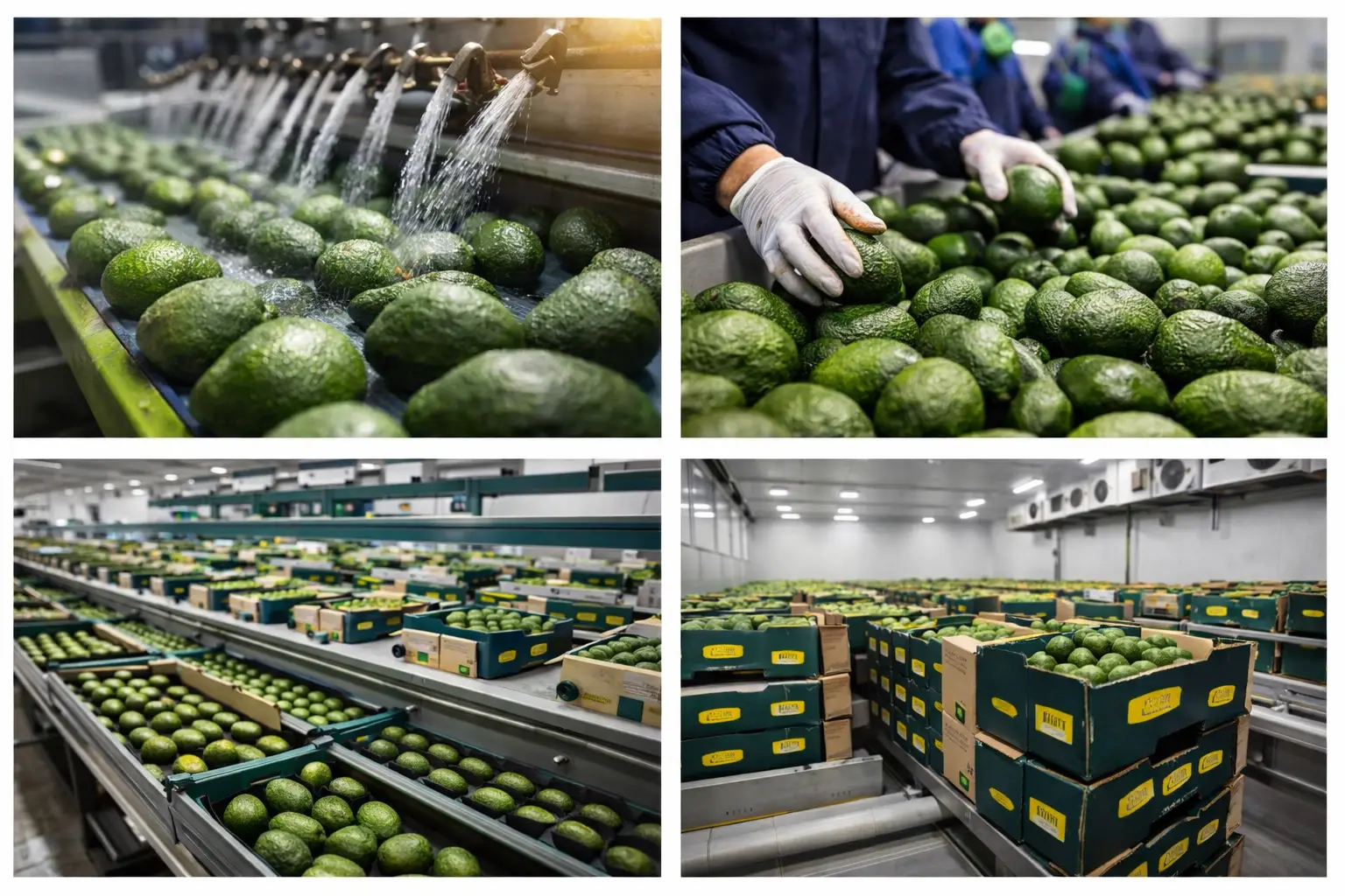 Avocados packed into export cartons with private label options at Agrotronics Horticulture