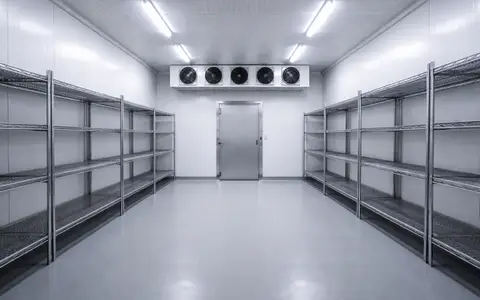 Temperature-controlled cold storage facility used in avocado cold chain management at JKIA, Nairobi